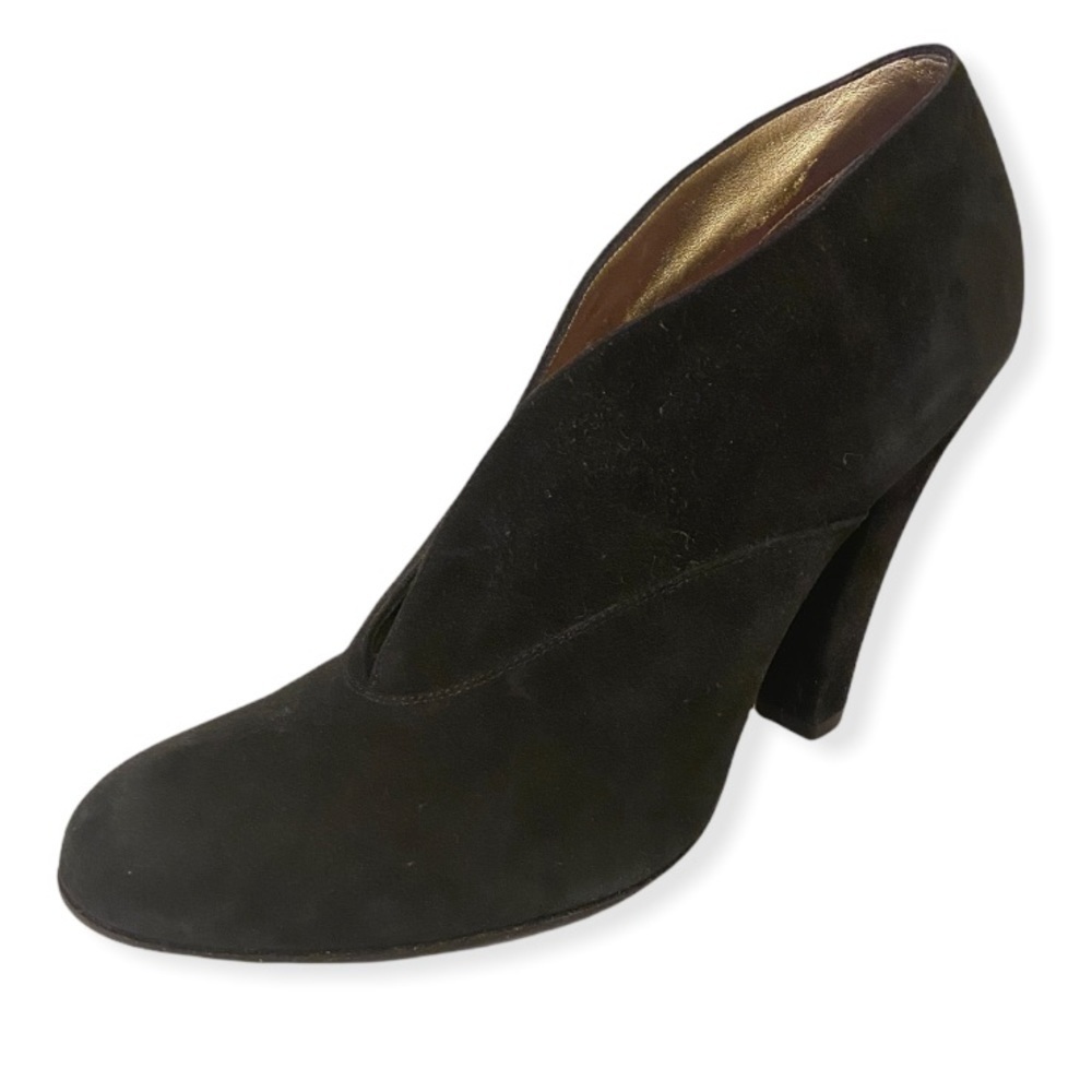 MARC JACOBS Suede Black Booties Made In Italy Sz 39 Euro (US 8) Shoes Heels